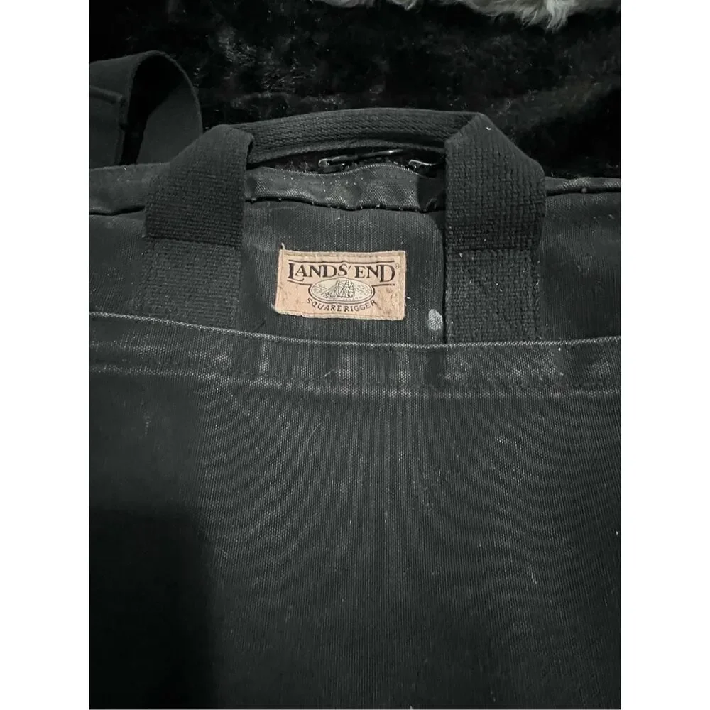 Lands End Square Rigger Canvas Carry On Bag Lands End Square Rigger Garment Bag - Picture 5 of 8